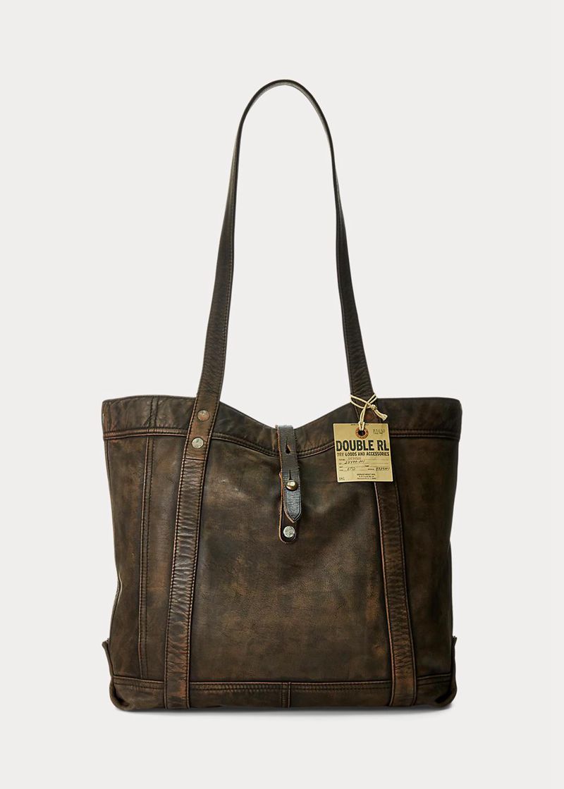 RRL バッグ レディース ブラウン レザー トート EFZRV1257